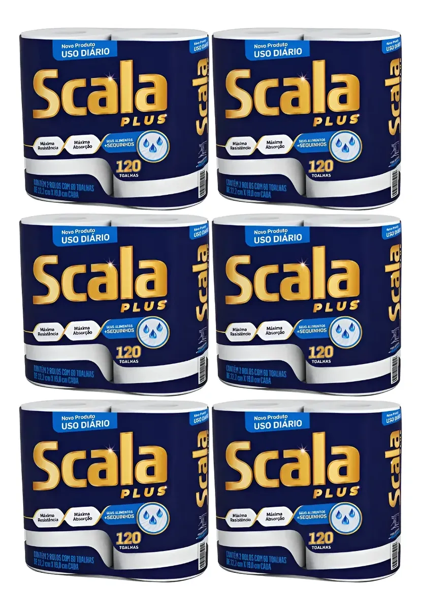 PAPEL TOALHA FOLHA DUPLA - SCALA - Imagem 3